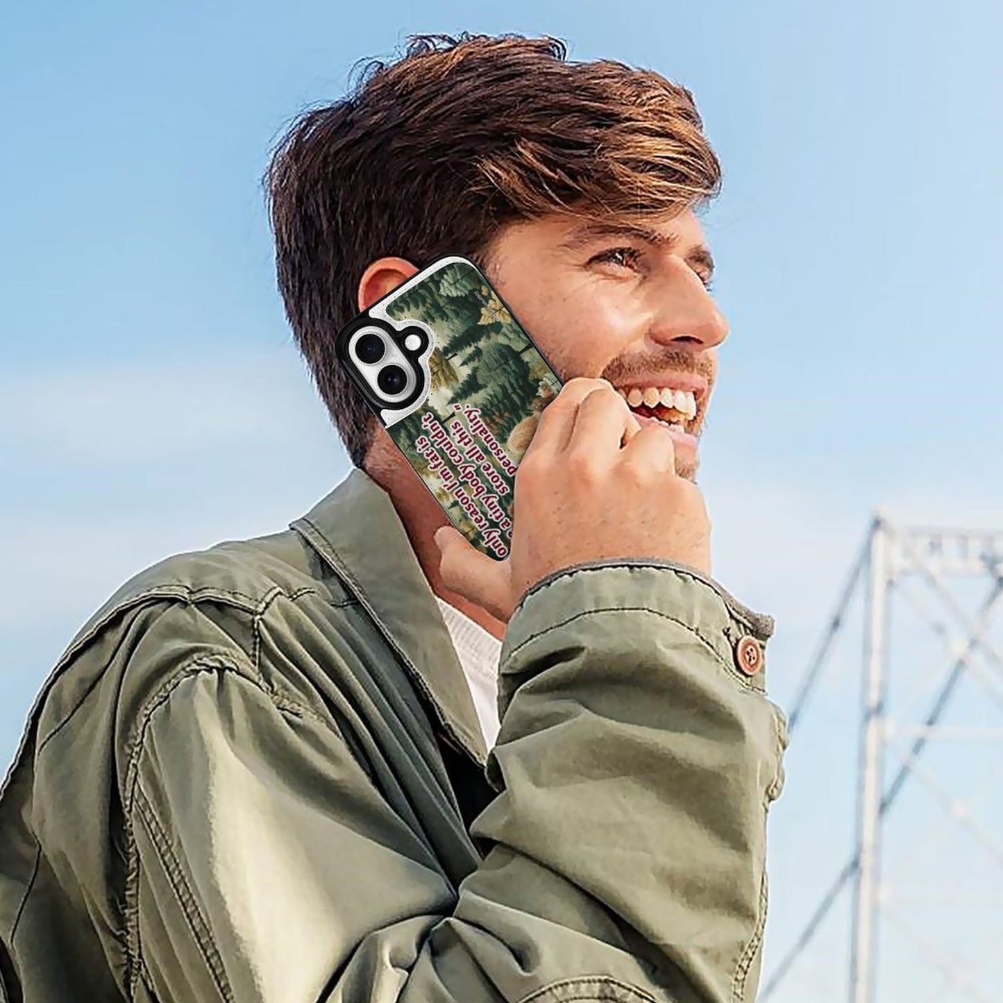 Bigfoot / Sasquatch "I'm only this fat..", iPhone 16 Faux Leather Wallet Case