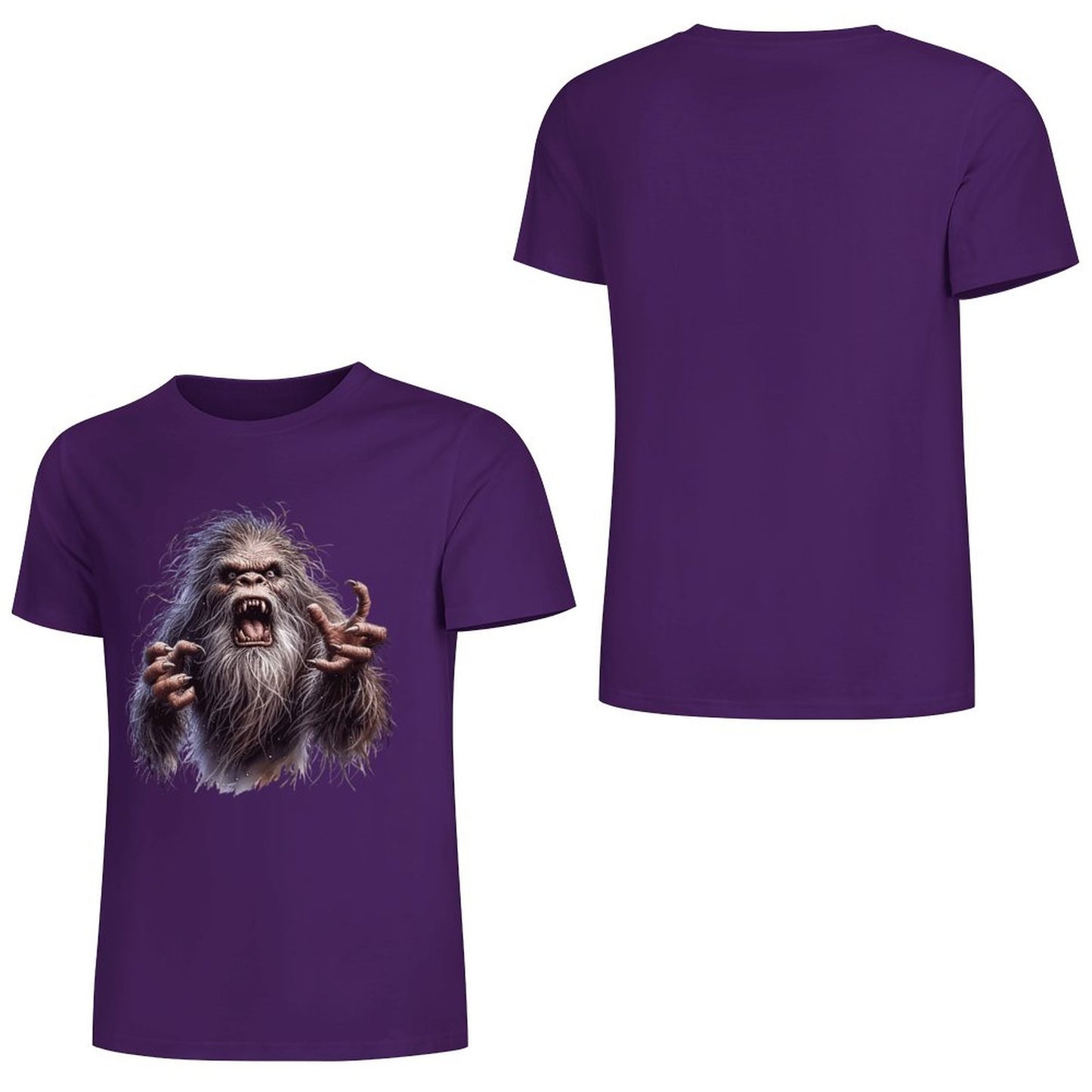 Bigfoot - Sasquatch Angry Short Sleeve Cotton T-Shirt