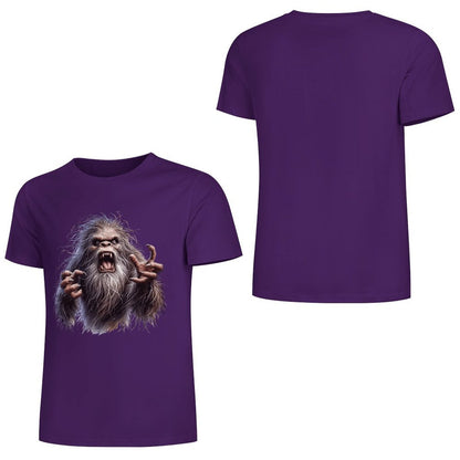 Bigfoot - Sasquatch Angry Short Sleeve Cotton T-Shirt