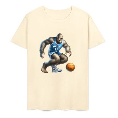 Bigfoot - Sasquatch Basketball Short Sleeve Cotton T-Shirt