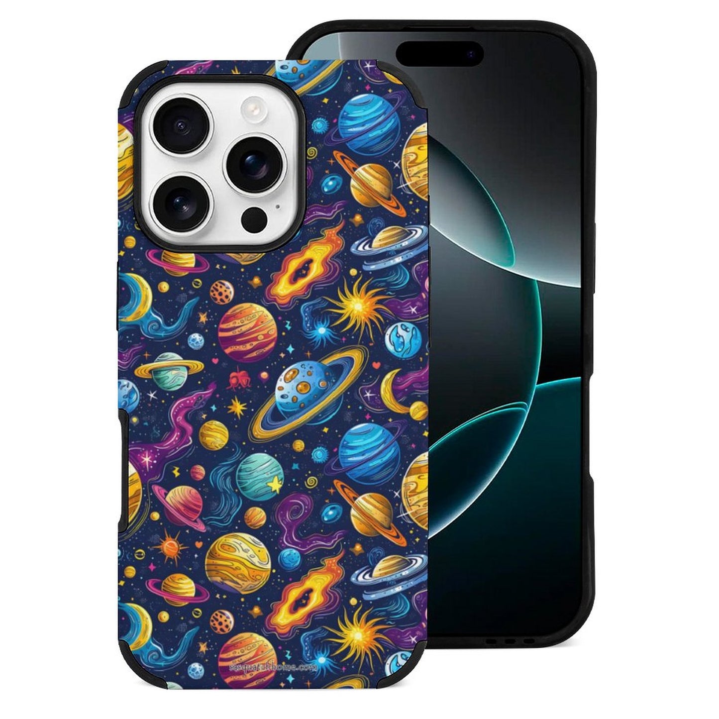 12 Galaxy Outer Space Designs, Microfiber iPhone 16 Cases