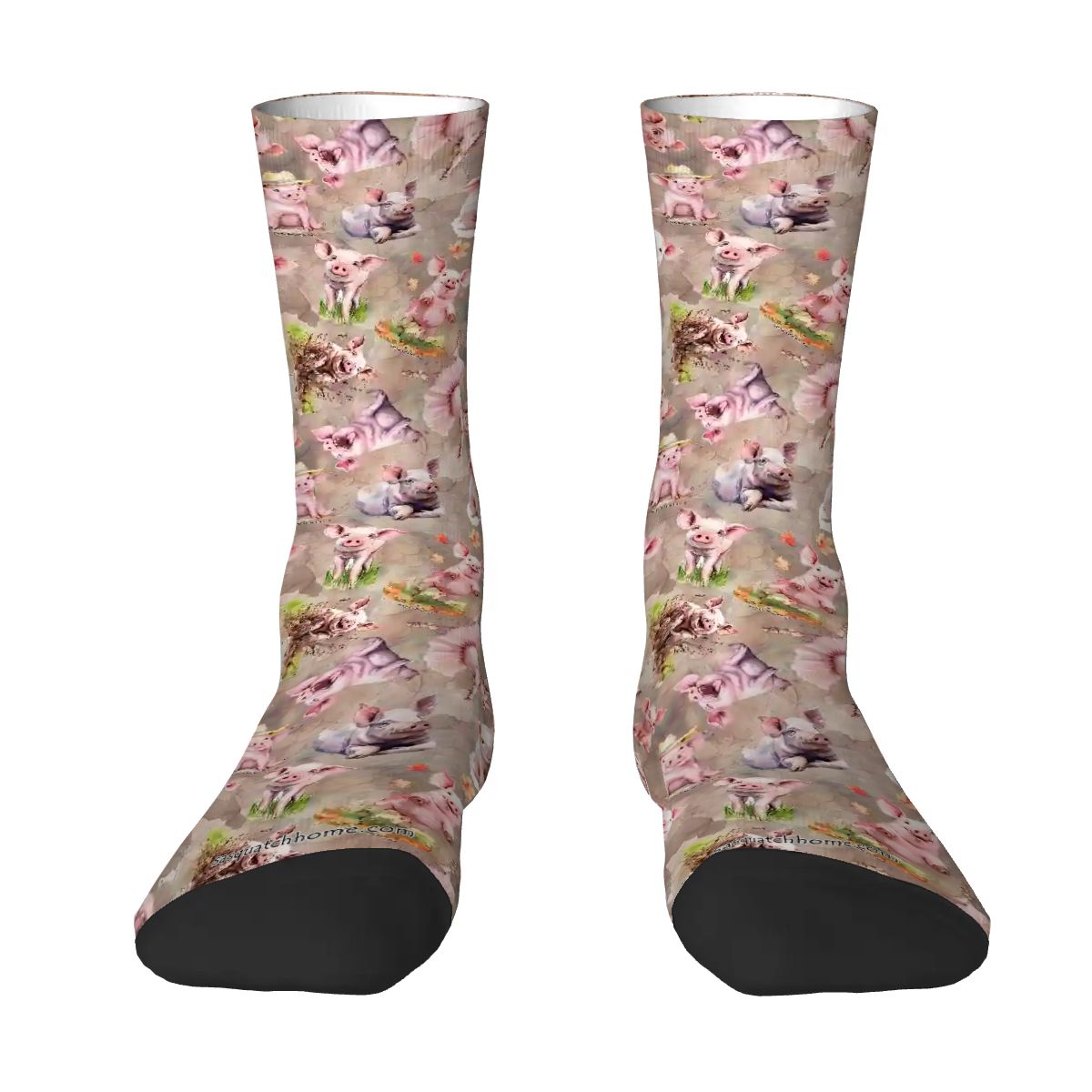 10 Animal Desings, Polyester Crew Socks