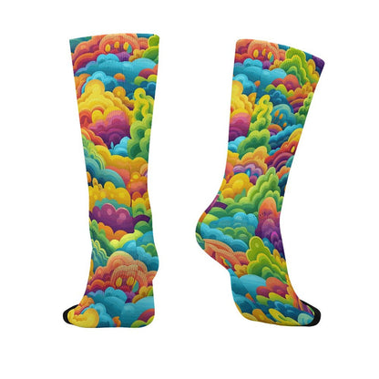 Funky Rainbow Design, Children’s Polyester Socks