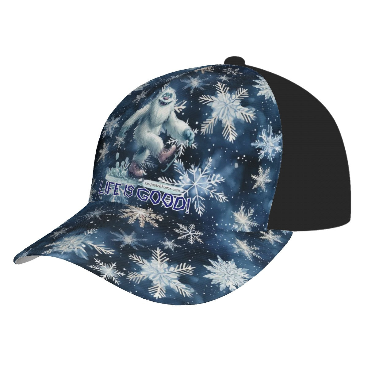 Bigfoot, Sasquatch, Yeti, "Life is good", Baseball Cap, Polyester Twill
