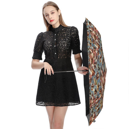 "Squatching Around" Bigfoot, Sasquatch Umbrellas -UV Protection, Water Wicking Parasol