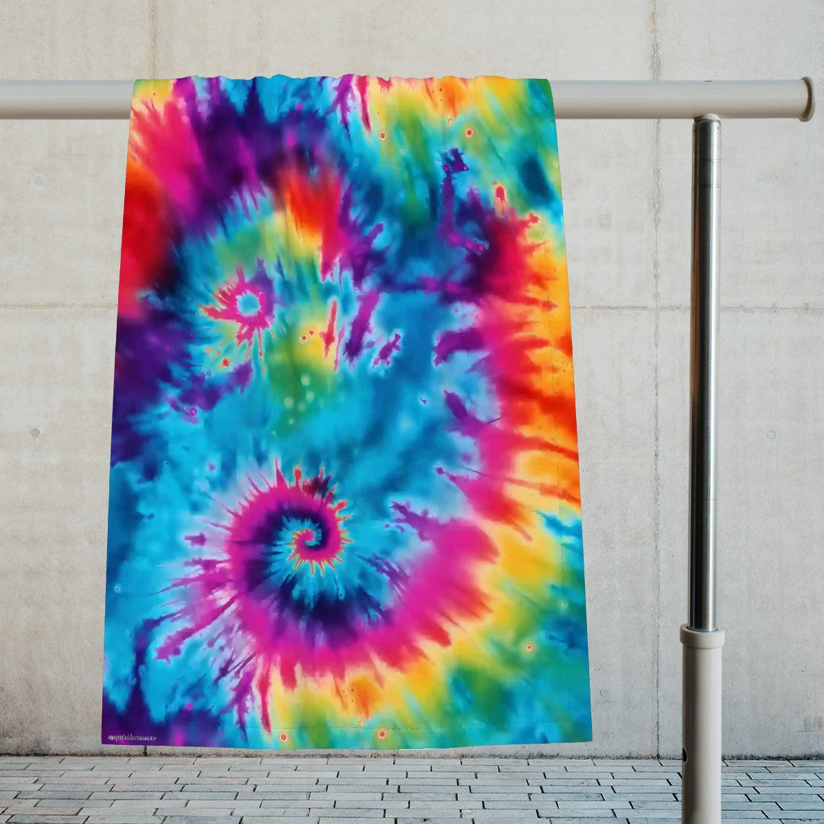 Tie Dye Design Soft Polyester Baby Blanket, Swaddle Blanket, Receiving Blanket