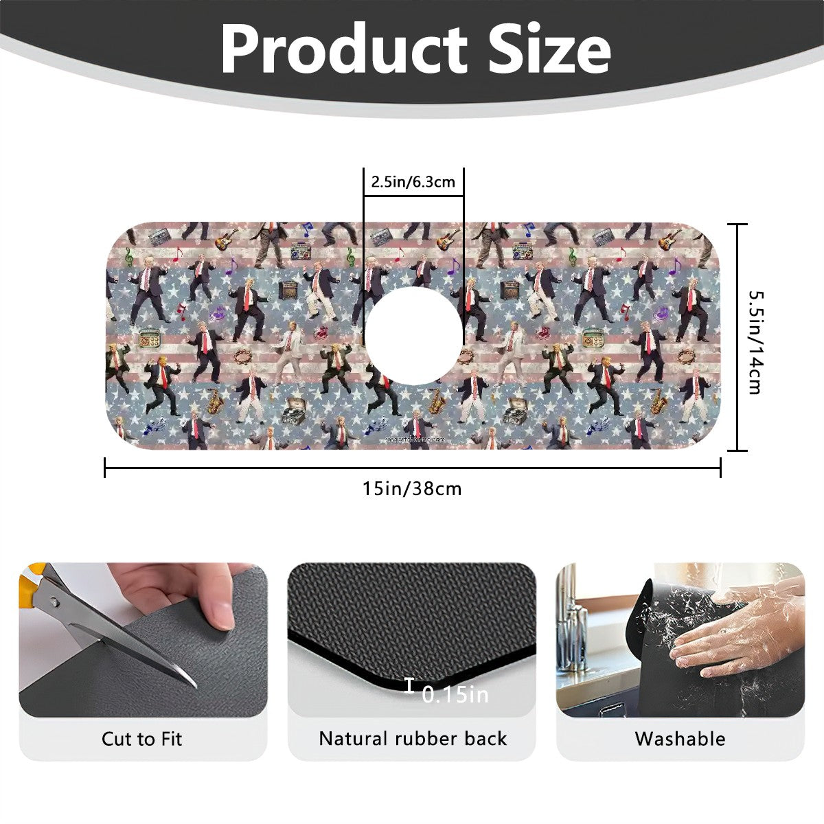 20 Donald Trump Designs, Faucet Mat