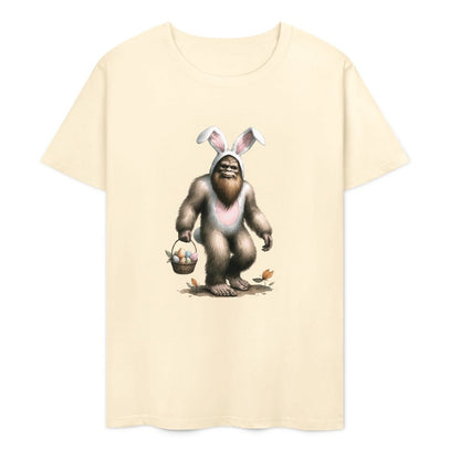 Bigfoot - Sasquatch Easter Bunny Short Sleeve Cotton T-Shirt