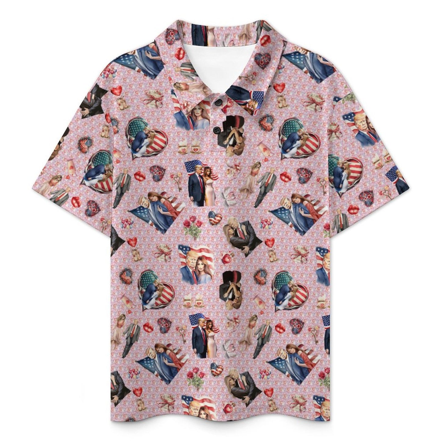 10 Donald Trump Designs, Kids Button Down Polo Shirt