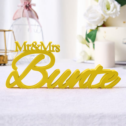 z Personalized 3D Print With Your Last Name, Mr & Mrs Family Name Wedding Decor Gifts