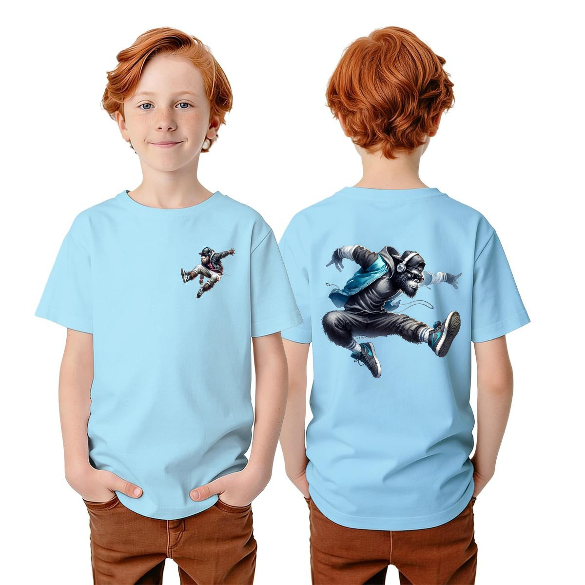 Bigfoot Sasquatch Designs, Kid’s Double Sided Gildan 5000B T Shirt
