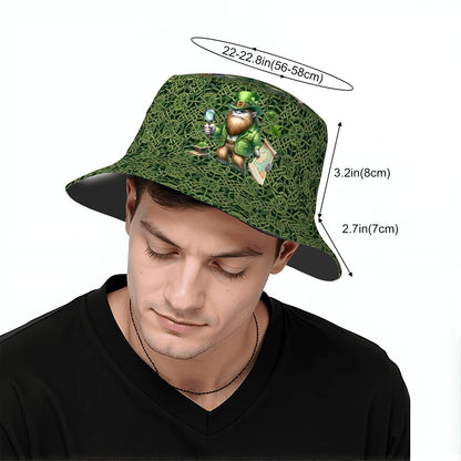St Patrick Bigfoot / Sasquatch, Adult Bucket Hat