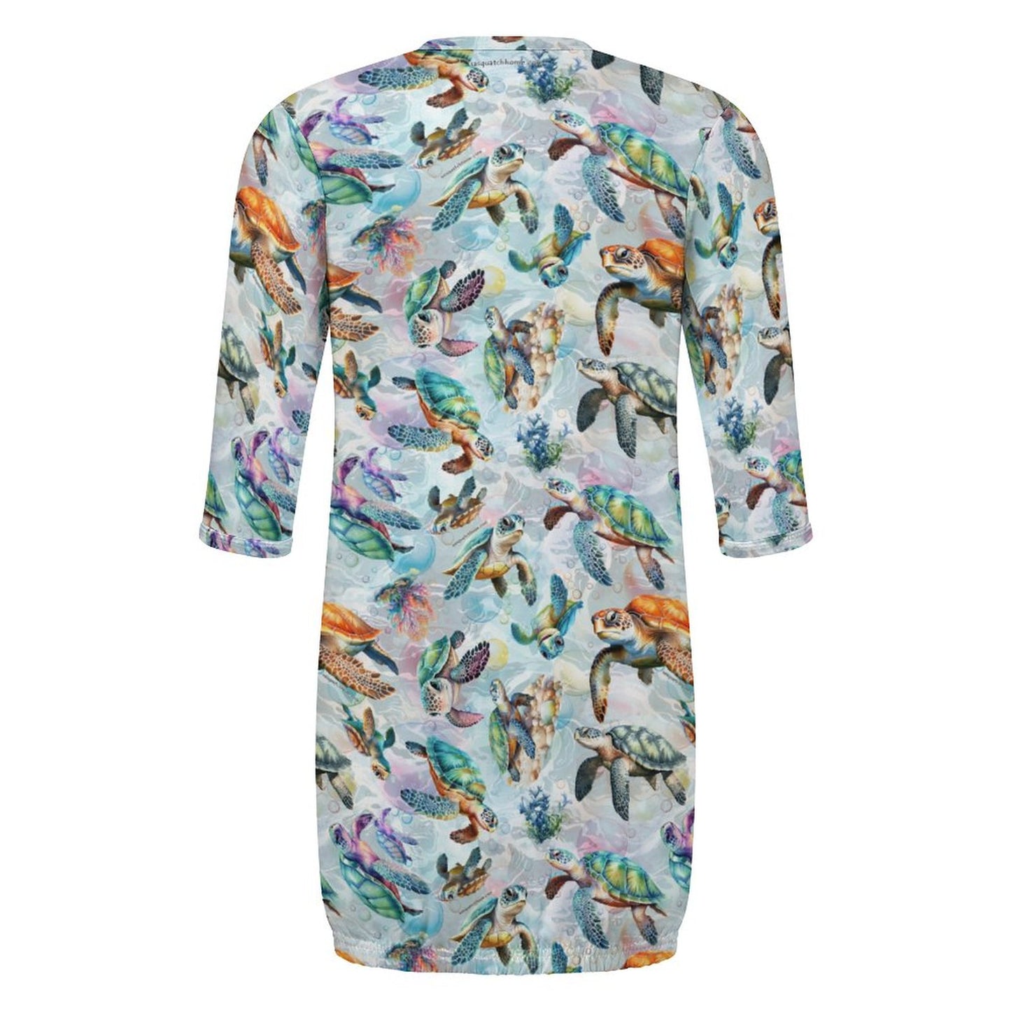 10 Animal Designs, Baby Long Sleeve Faux Cotton Sleeper Gown