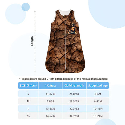 Cowboy Bigfoot Sasquatch Yoga, Sleeveless Baby Sleep Sack