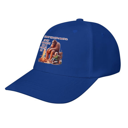 Bigfoot, Sasquatch “I'm not the step Squatch..", Baseball Cap – 8 Colors