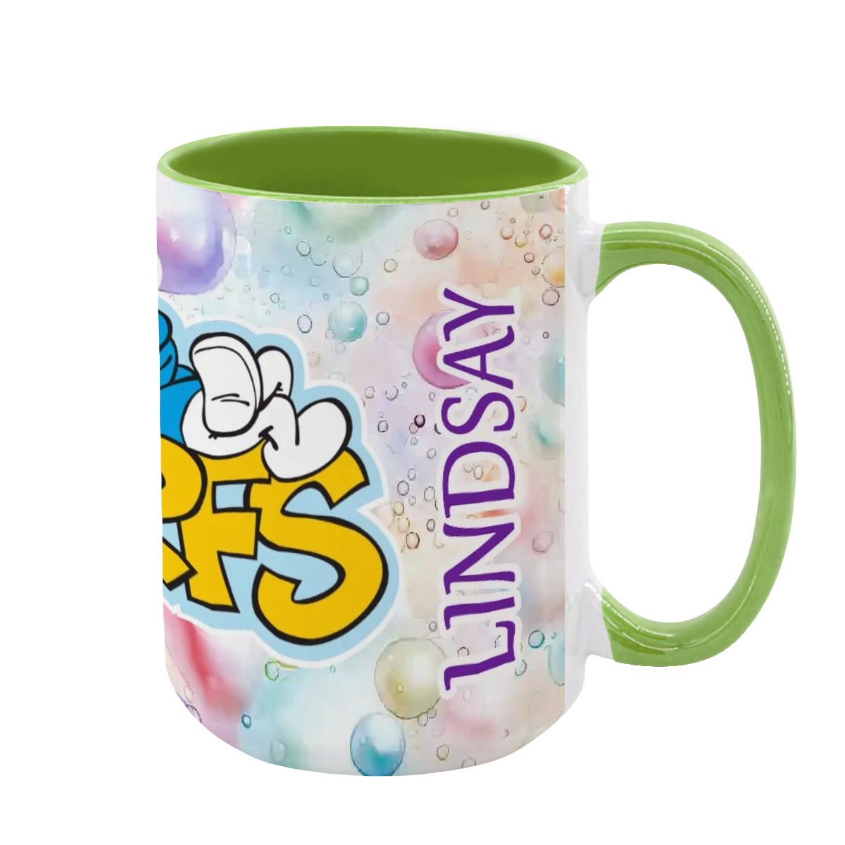 Smurfs Large 15 Ounce Colorful Mugs – Made In USA