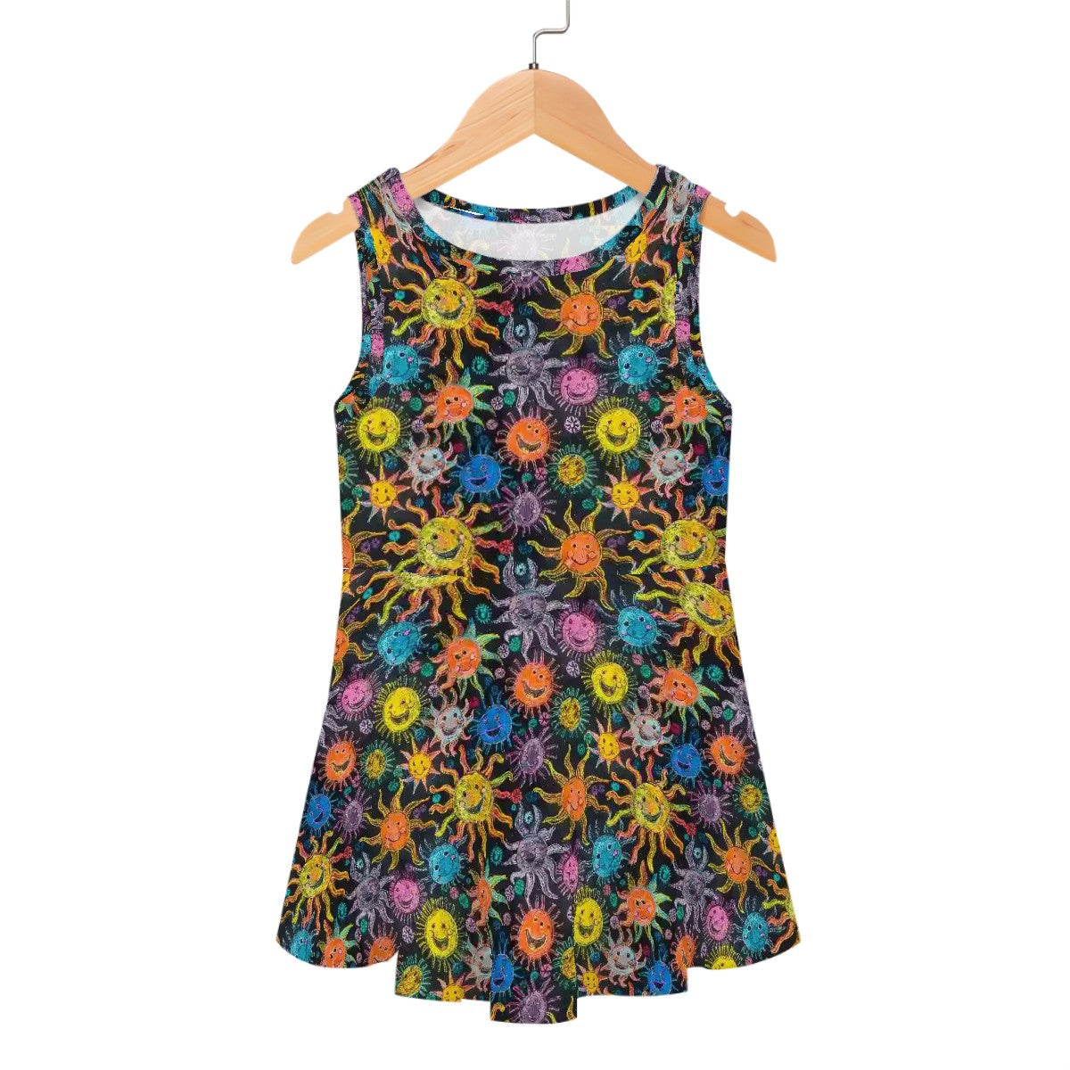 Child Crayon Sunshine, Girl’s Sleeveless Dress