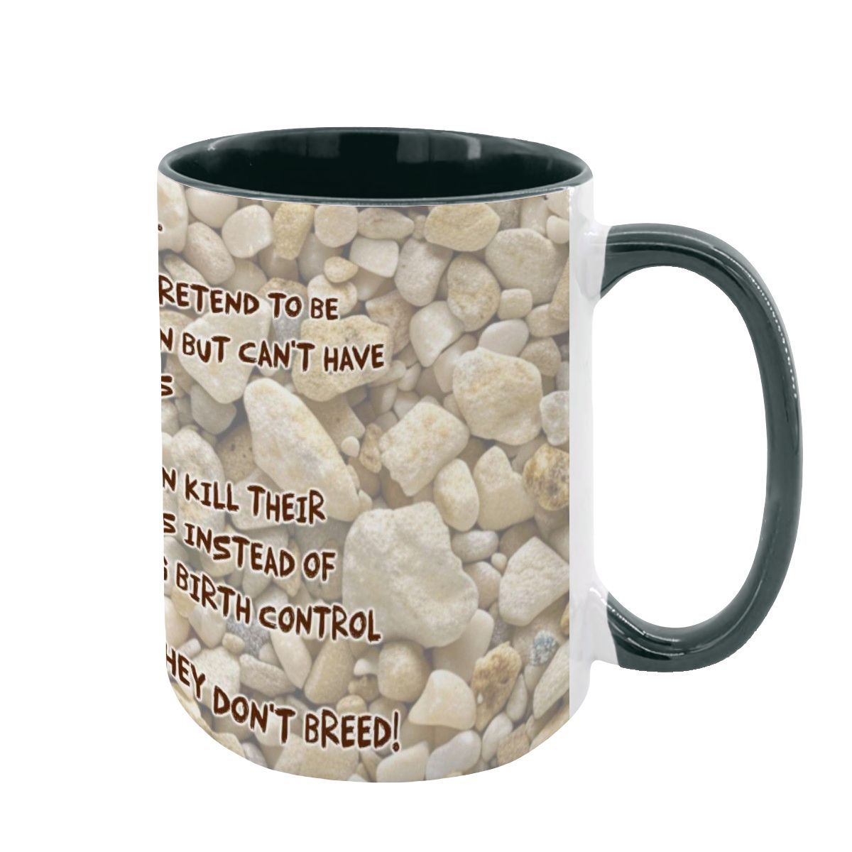 Sarcastic Sasquatch "The leftist..", Large 15 Ounce Colorful Mugs – Made In USA