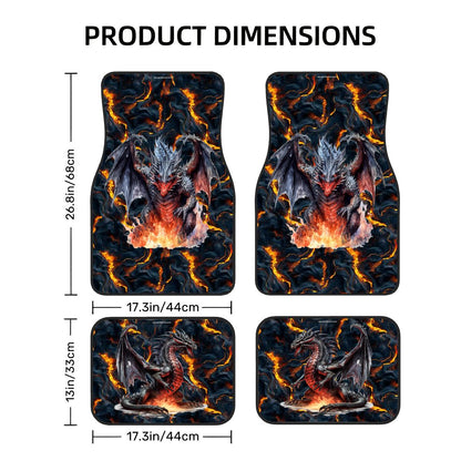 Fire Dragon, 4 Piece Auto Floor Mats