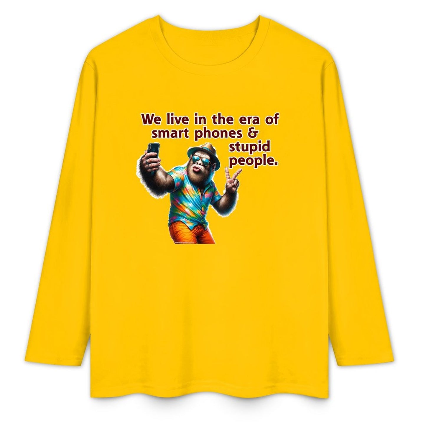 Bigfoot / Sasquatch "We Live in an Era...", Cotton Unisex Long Sleeve T-shirt