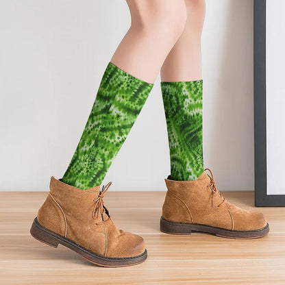 19 Tie Dye Designs, 15.5 Inch Tube Socks