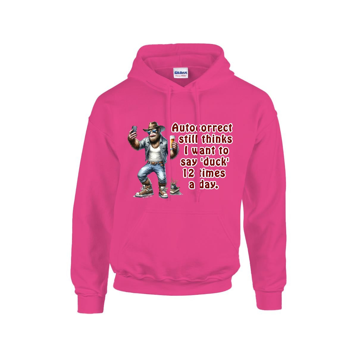 Sasquatch, Bigfoot Design, Gildan 18500 Poly-Cotton Hoodie