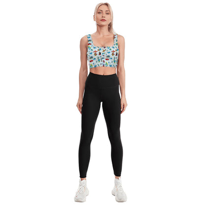 Smurfs, Traditional Sports Bra, Yoga Top