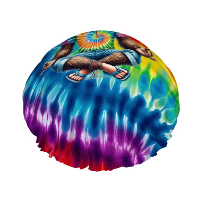 Yoga Bigfoot / Sasquatch, Reusable Shower Cap