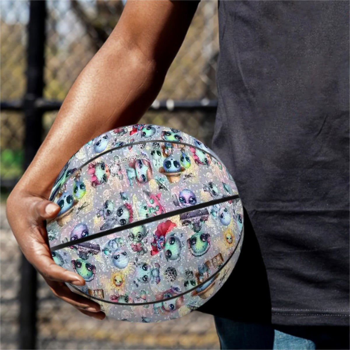 6 Alien Designs, Leather Basketball