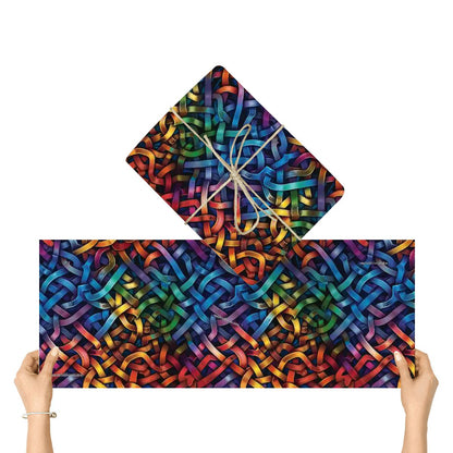 Psychedelic Design, 3 Pack Gift Wrapping Paper Sheets