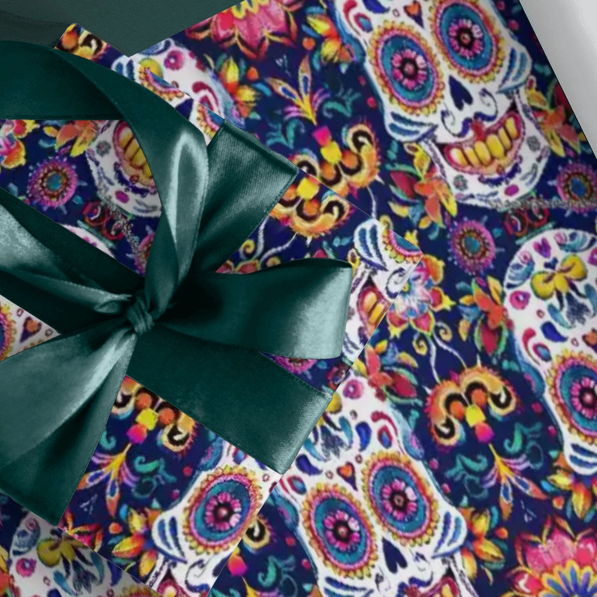 Day of the Dead Skulls, 3 Pack Gift Wrapping Paper Sheets