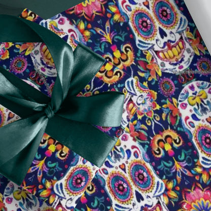 Day of the Dead Skulls, 3 Pack Gift Wrapping Paper Sheets