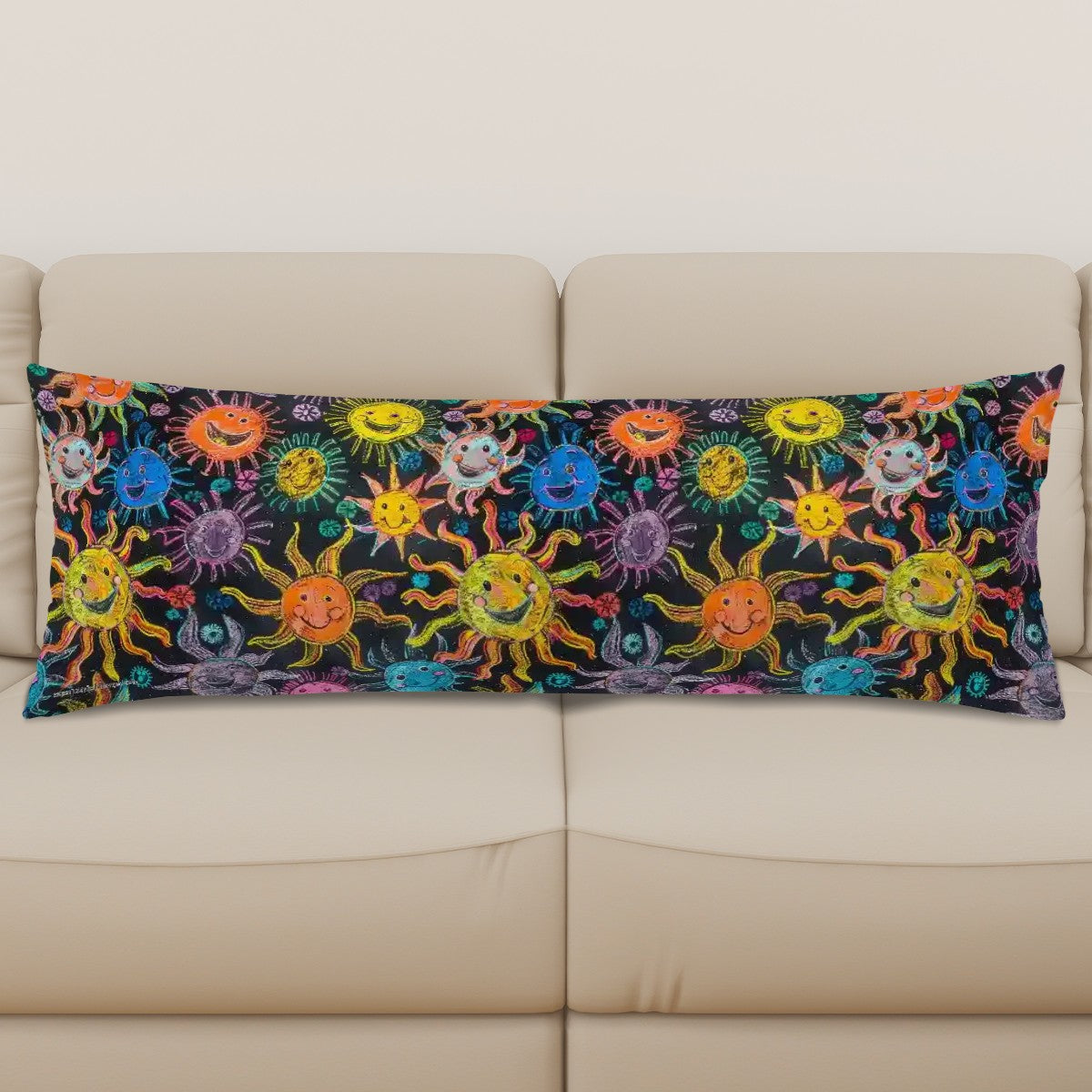 Child Crayon Sunshine, Long Body Pillow Case