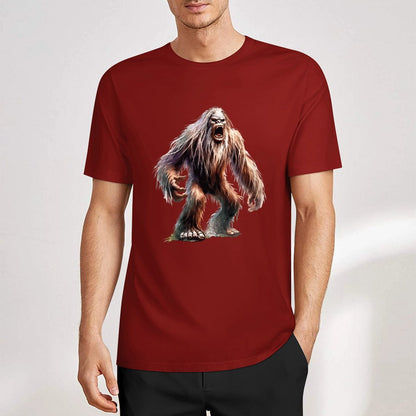 Bigfoot - Sasquatch Scary Short Sleeve Cotton T-Shirt