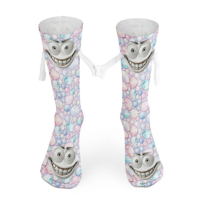 Sinister Faces, Magnetic Holding Hands Funny Socks – PERSONALIZE FREE
