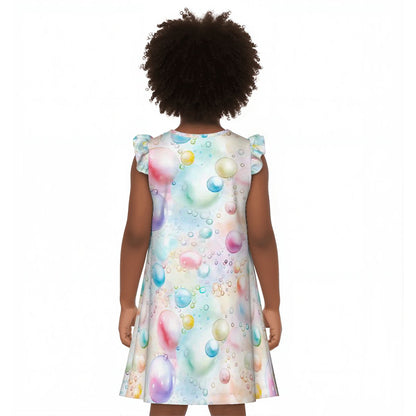 Rainbow Fairy Girl's Flutter Sleeve Nightgown