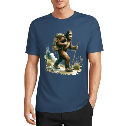 Bigfoot - Sasquatch Hiking Short Sleeve Cotton T-Shirt