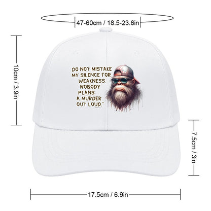Bigfoot / Sasquatch “Do not mistake..", Baseball Cap – 8 Colors
