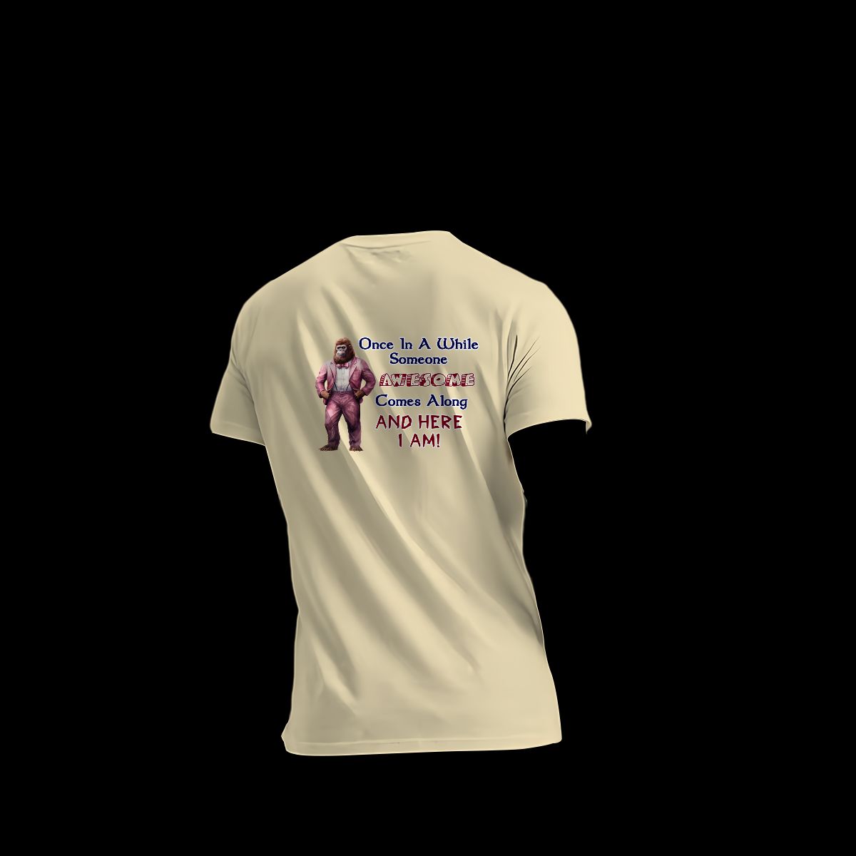 Sarcastic Sasquatch / Bigfoot Short Sleeve T-shirt , 180GSM Cotton