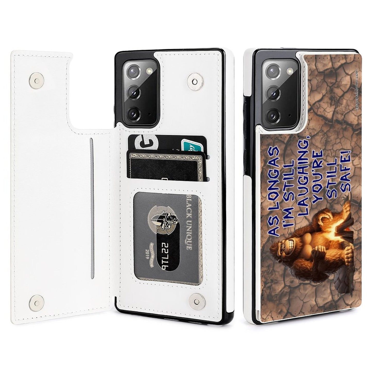 "As long as I'm smiling..." Bigfoot, Sasquatch Quotes, Samsung Note20 Flip Phone Case for  Series