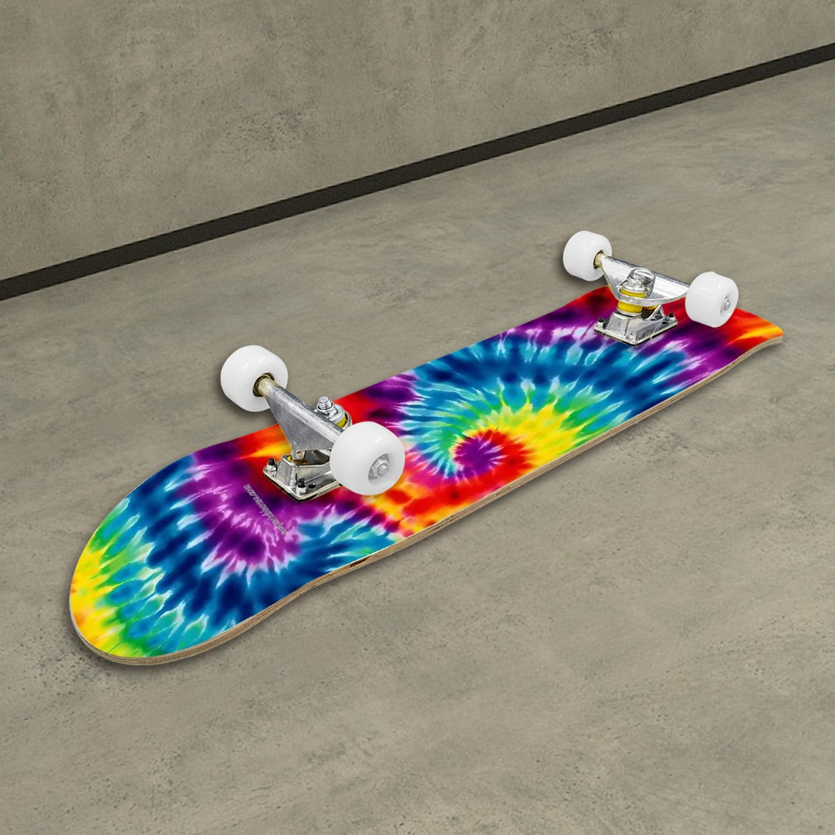 19 Tie Dye Designs, High Density 7 Layer Skateboard, Made In USA