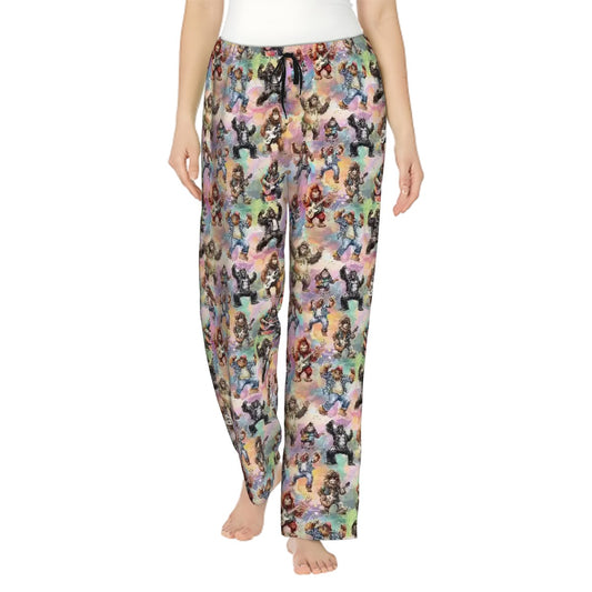 Awesome Sasquatch Designs, Womens Pajama Pants with Pockets