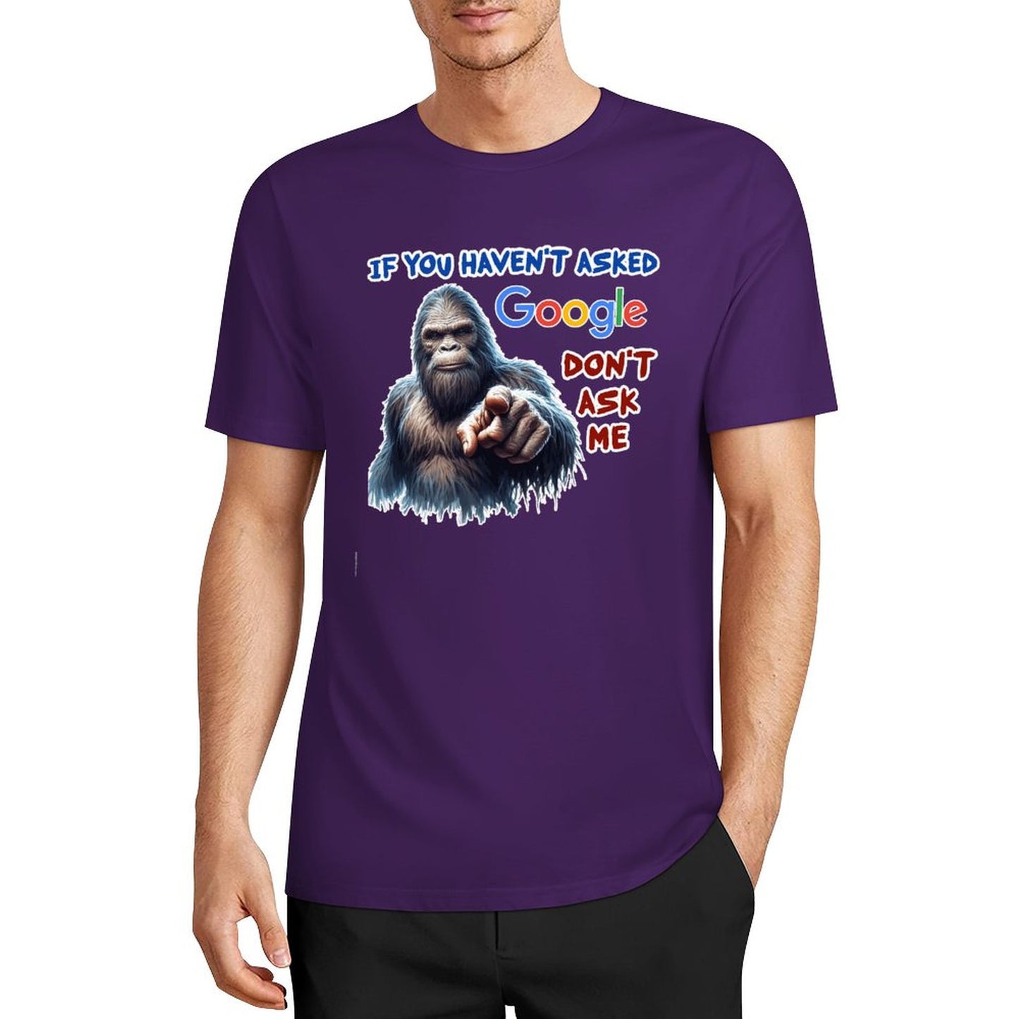 DTF 160gsm Cotton Men's Short Sleeve T-shirt (Front Printing)