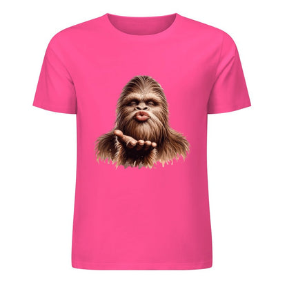 Bigfoot - Sasquatch Blow Kiss Short Sleeve Cotton T-Shirt