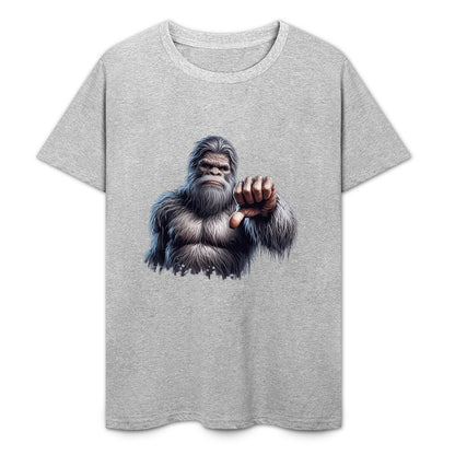 Bigfoot - Sasquatch Thumbs Down Short Sleeve Cotton T-Shirt