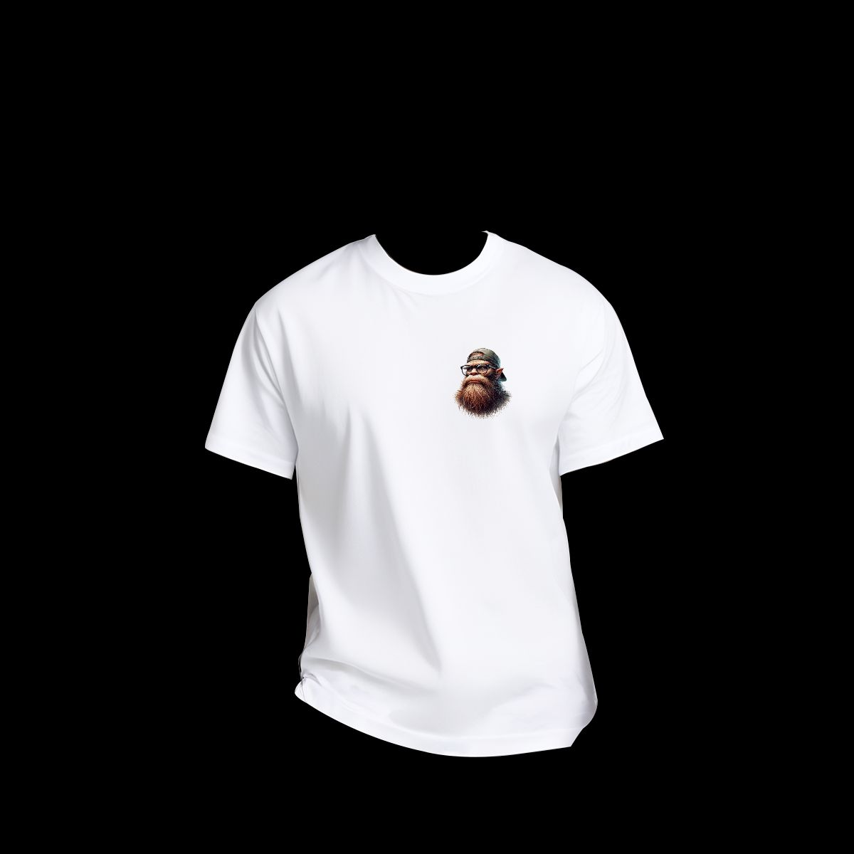 Sarcastic Sasquatch Short Sleeve 100% Cotton T-shirt- Double Sided