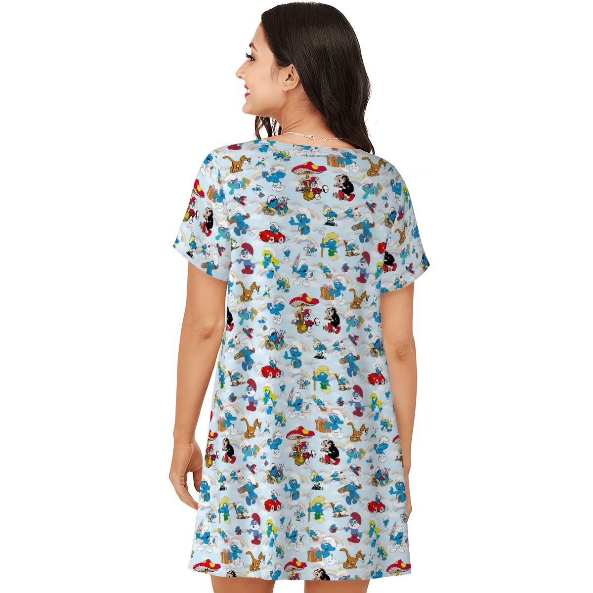 20 Misc Designs, Women’s Loose Fit Short Sleeve Night Gown