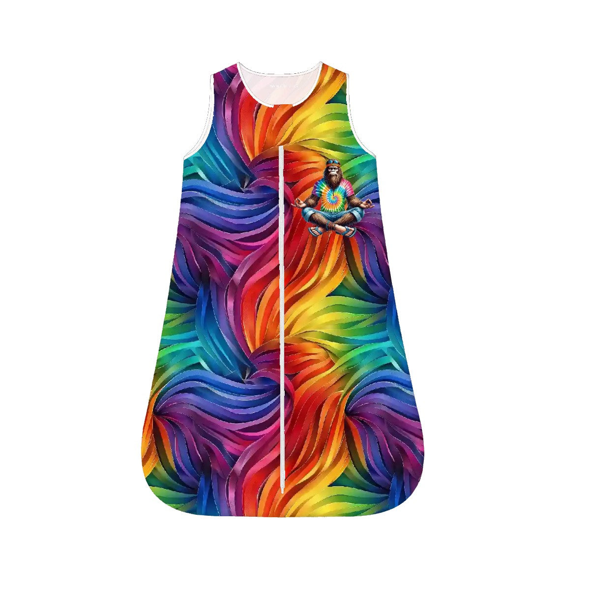 Sasquatch Rainbow Yoga, Sleeveless Baby Sleep Sack