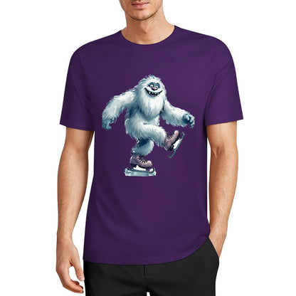Bigfoot - Sasquatch Yeti Skate, Short Sleeve Cotton T-Shirt
