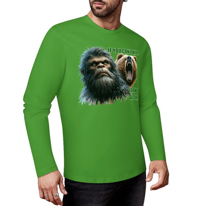Bigfoot - Sasquatch "If you can't kill it",  Cotton Unisex Long Sleeve T-shirt